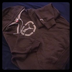 Brown Puma hoodie - M